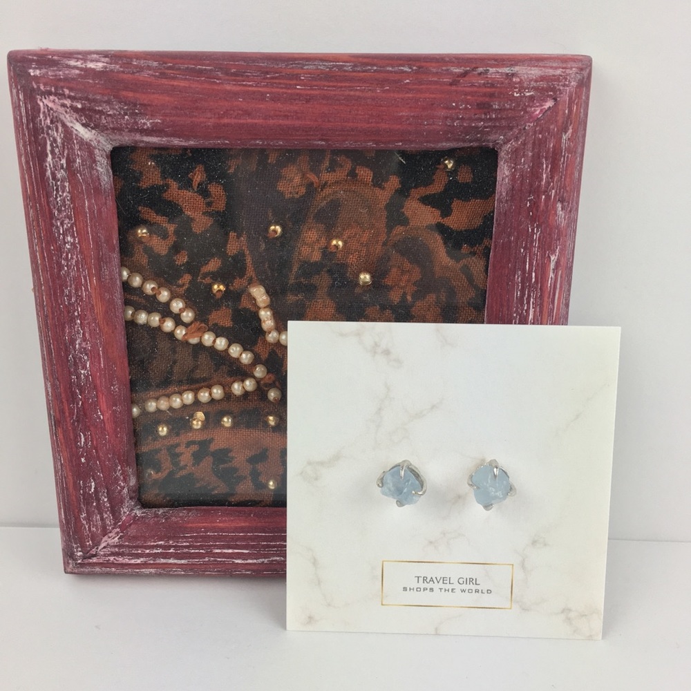 2 pairs left! Celestite Earrings - Picture 5 of 6